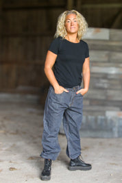 Dark Grey Jeans Sudersand Dark Grey Wash