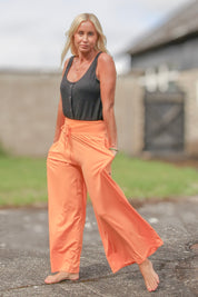 Orange Bukser Lahina Gul Orange