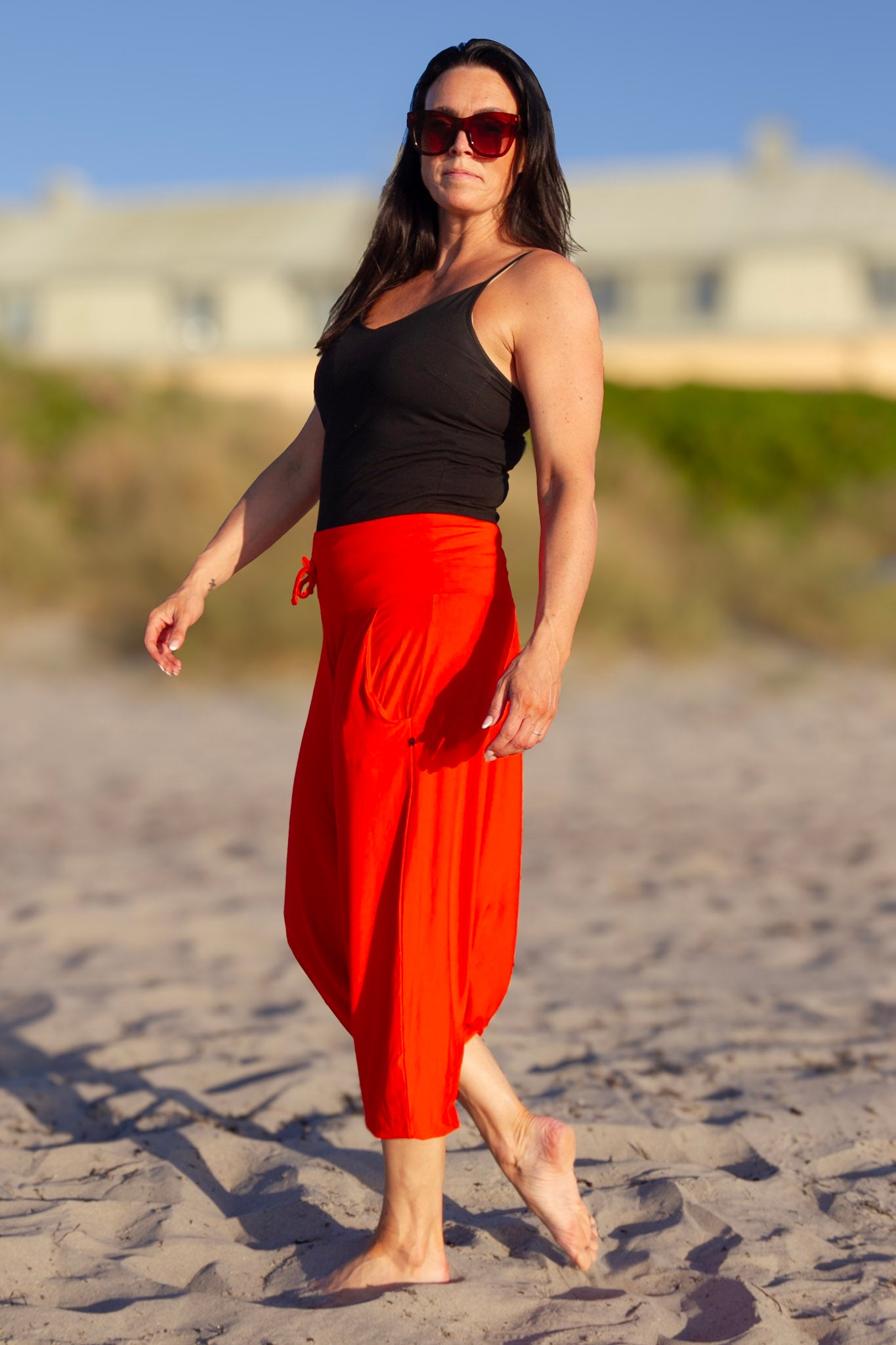 Orange Haremsbyxa Yoga Basic Original Orange