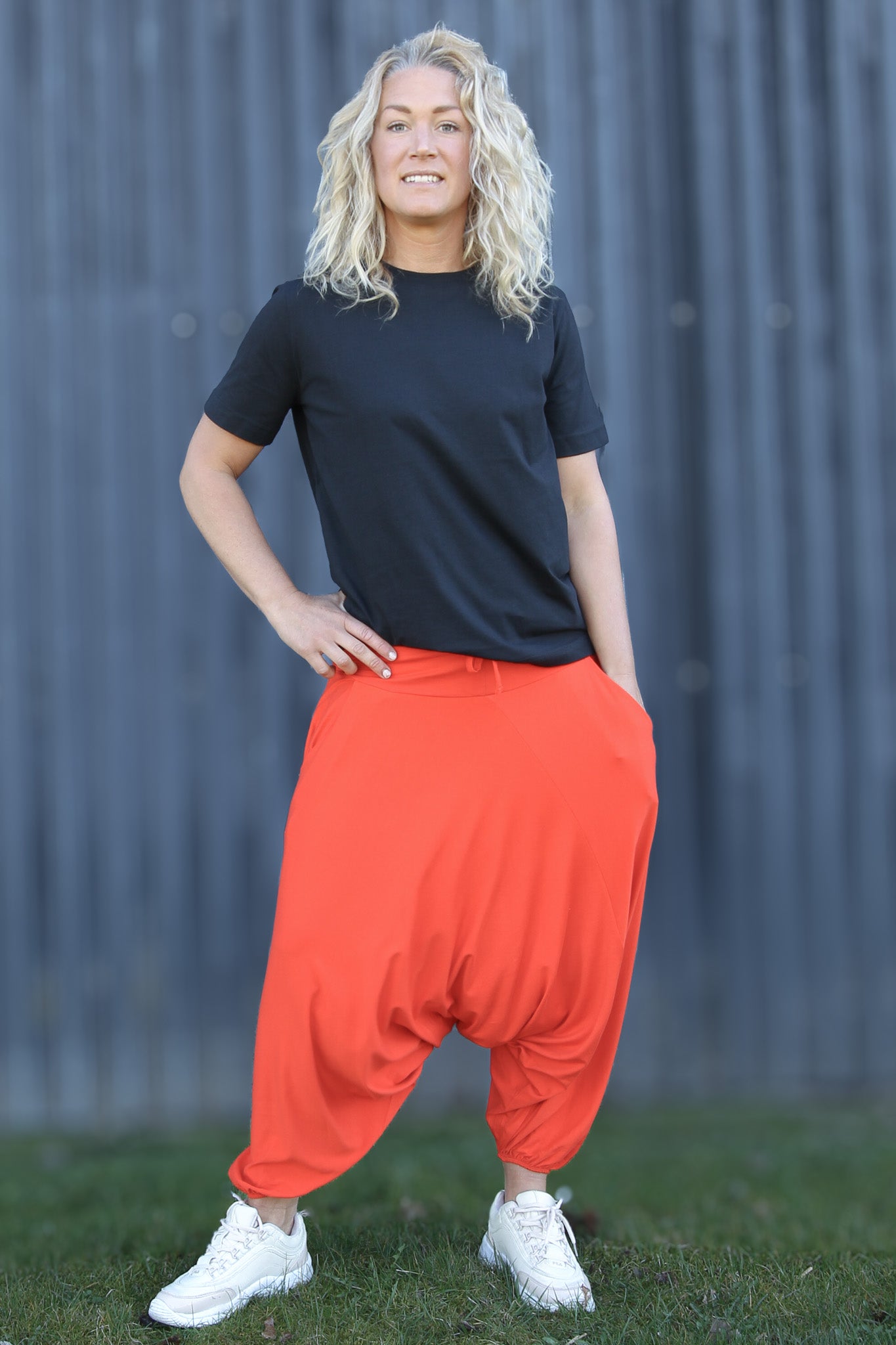 Orange Haremsbyxa Yoga Basic Original Orange