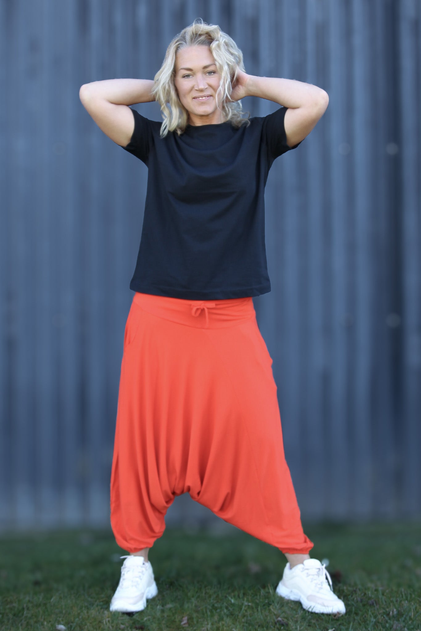 Orange Haremsbyxa Yoga Basic Original Orange