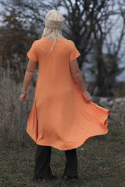 Orange Ballerinakleid lang orange Potters