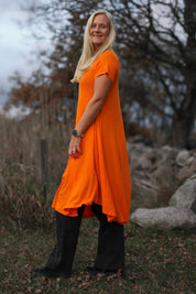 Orange Klänning Ballerina Original Orange