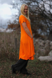 Orange Klänning Ballerina Original Orange