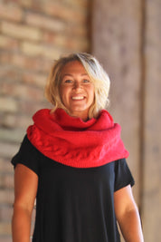 Röd Halsduk Ingrid Red