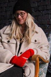 Röd Armvärmare Hedda Red