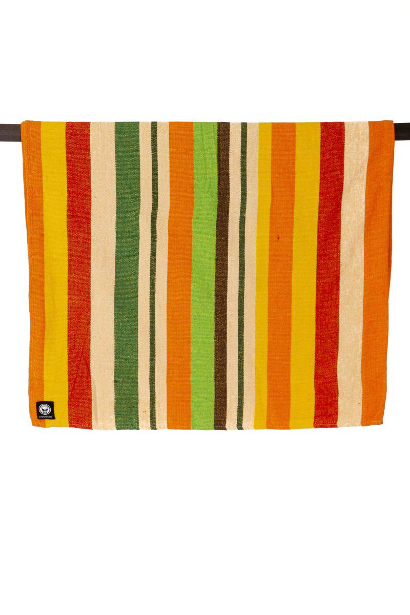 Yellow &amp; Red Striped Blanket Yellow &amp; Red