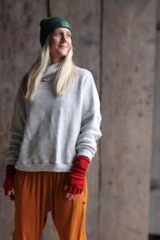 Röd Halvvante Tilda Winter Red