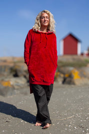 Red Hoodie Dress Scarlet Smile Red