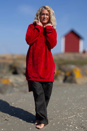 Red Hoodie Dress Scarlet Smile Red