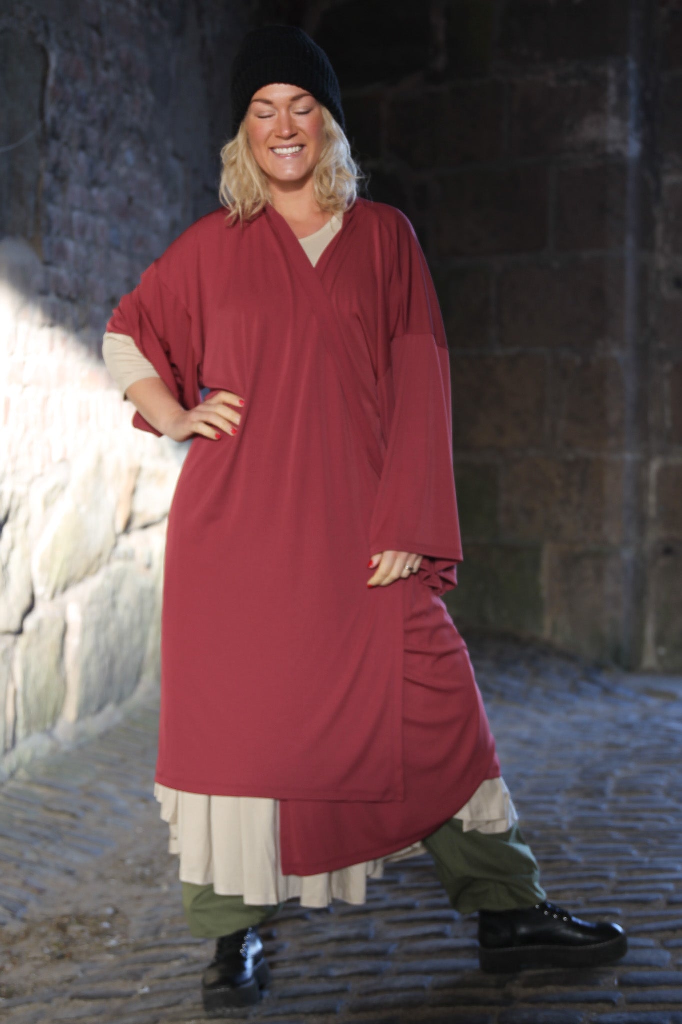 Punainen kimono maroon