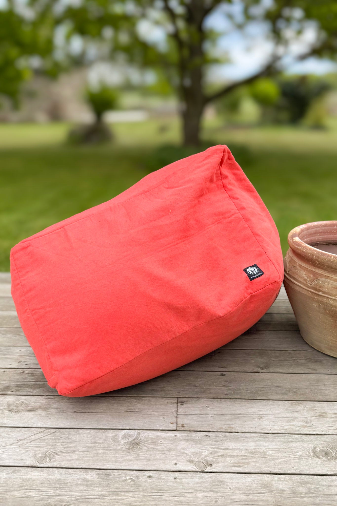 Rød/Orange Beanbag Cover Sandön Rød/Orange