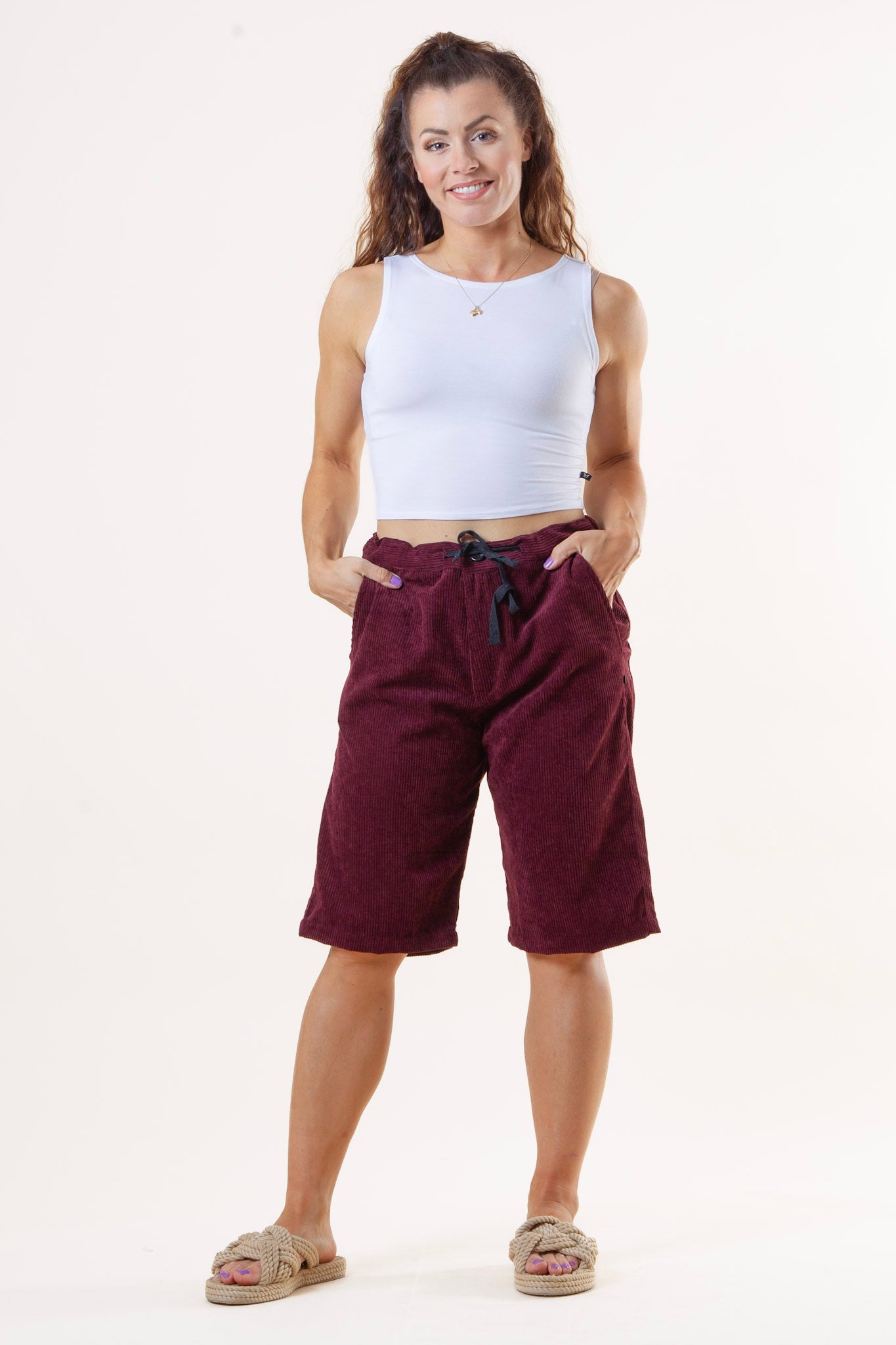 Sarek Cord Shorts Vinrød