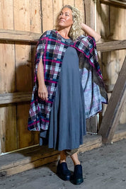 Rosa Cape Havö Checkered Pink