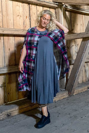 Rosa Cape Havö Checkered Pink