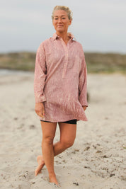 Rosa/Lila Hemd Dhalis Crinkle Rosa/Lila