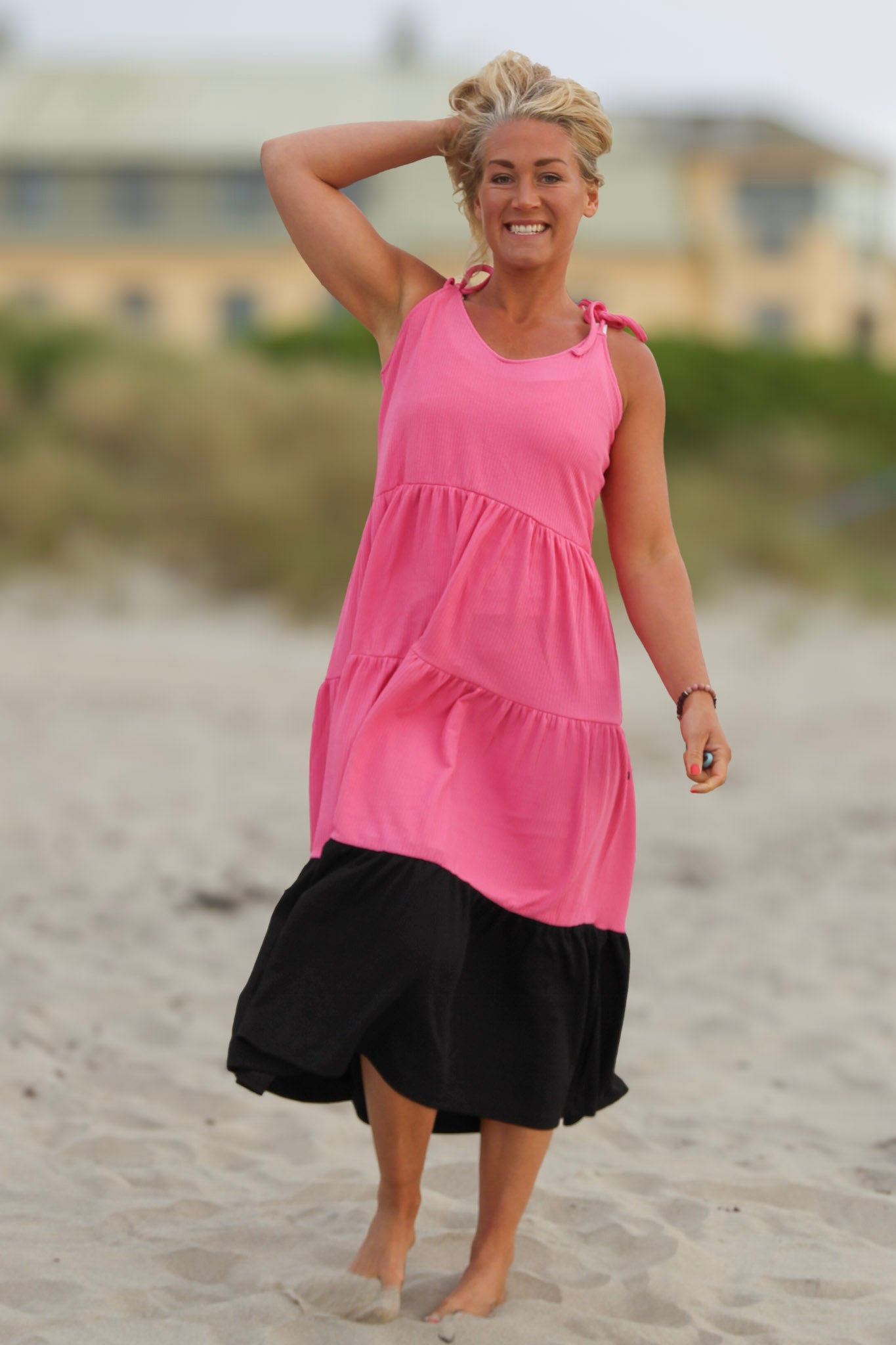 Pink &amp; Black Kjole Solby Pink &amp; Black 