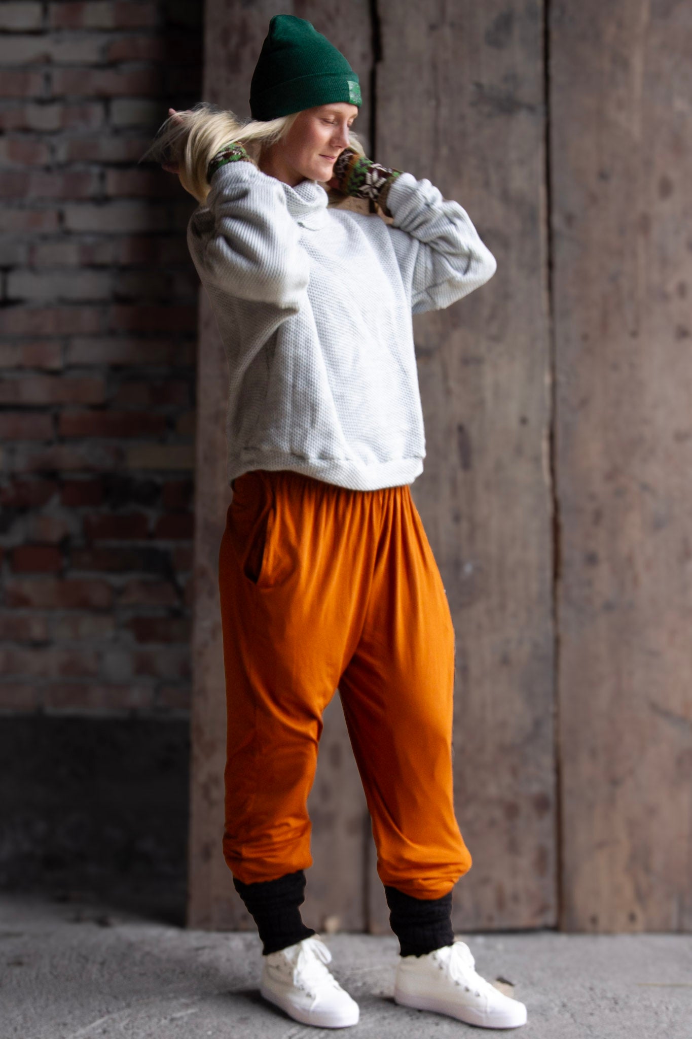 Rostfärgad Byxa Pockety Rust