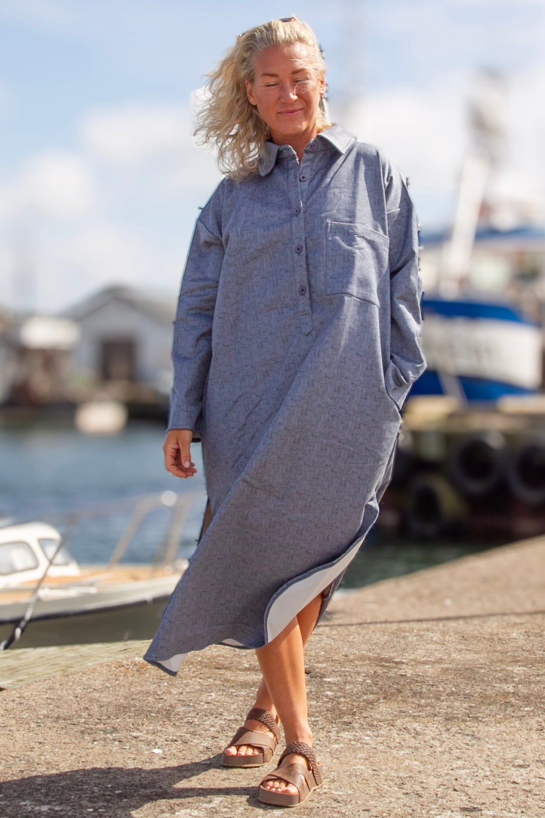 Hellblaues Jeanshemd Daly Hellblau