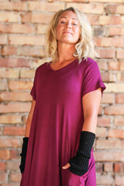 Svart Armvärmare Hedda Black