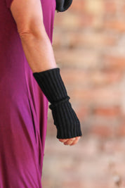 Svart Armvärmare Hedda Black