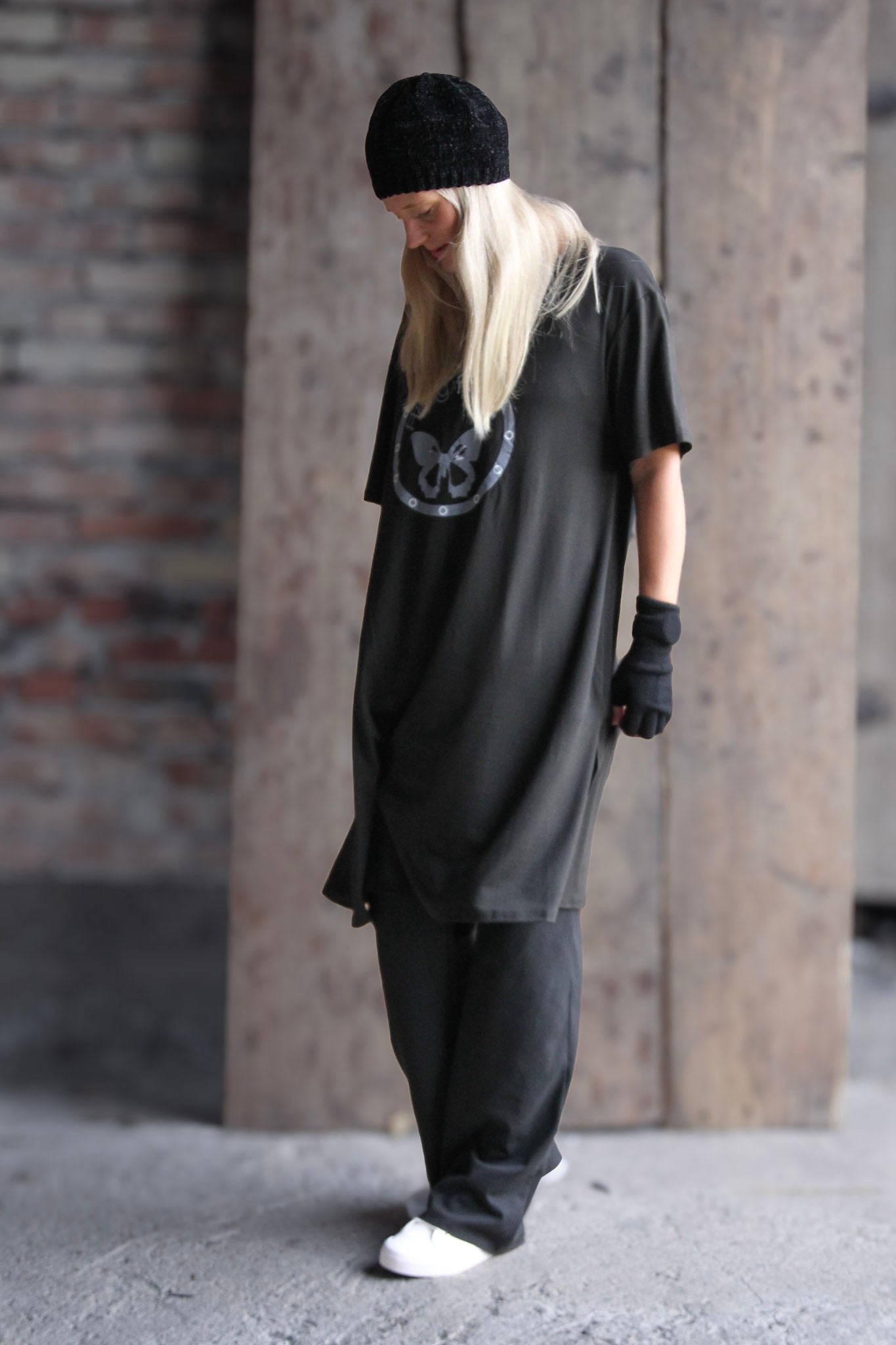 Svart Klänning Hängmatta Retro Black