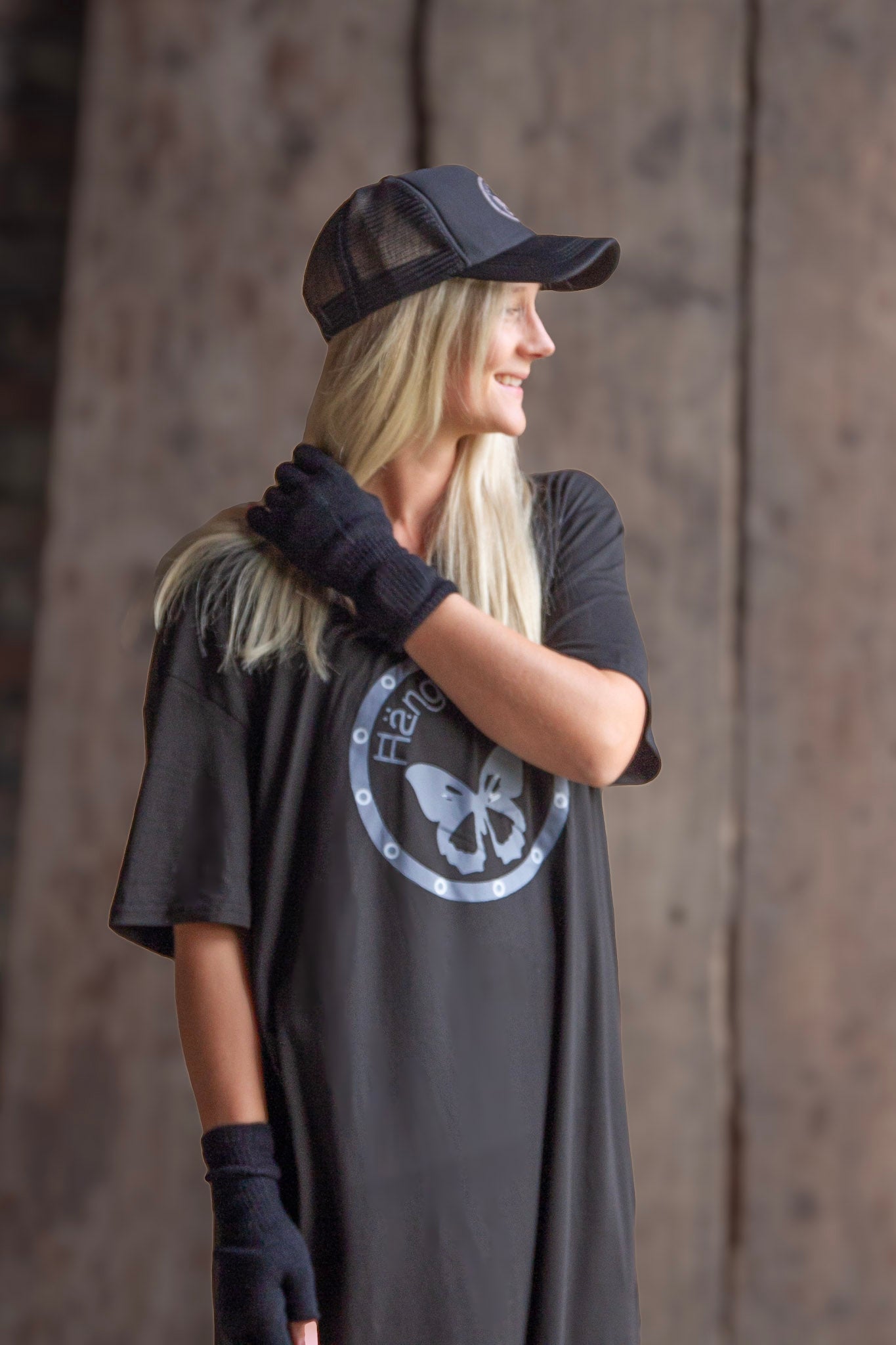 Svart Klänning Hängmatta Retro Black