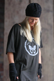Svart Mössa Elise Knit Beret Black