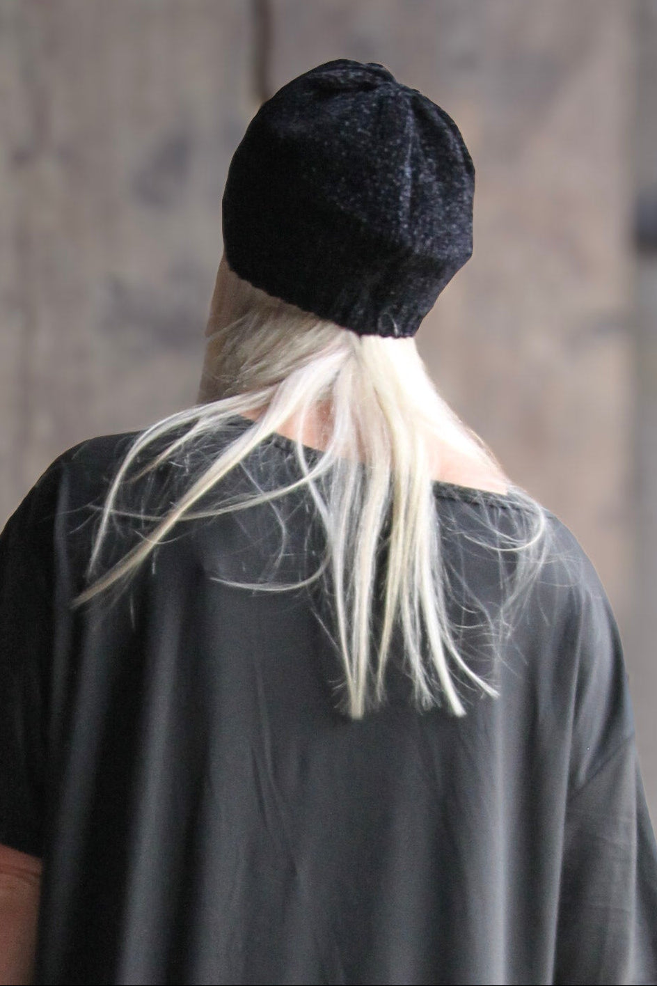 Svart Mössa Elise Knit Beret Black
