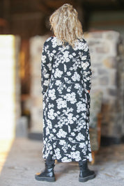 Black Floral Dress Riviera Olive Black