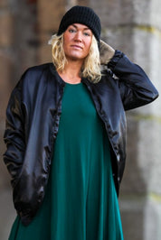 Sort Jakke Koster Ensfarvet Sort