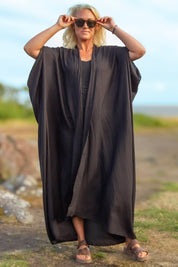 Sort Kaftan Kjole Olinda Sort