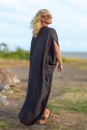 Sort Kaftan Kjole Olinda Sort