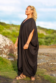 Sort Kaftan Kjole Olinda Sort