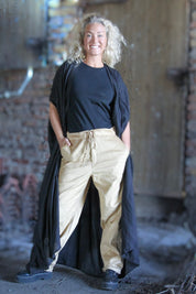 Schwarzes Kaftankleid Olinda Schwarz