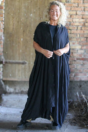 Svart Kaftan Kjole Olinda Svart