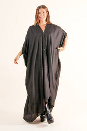 Svart Kaftan Kjole Olinda Svart