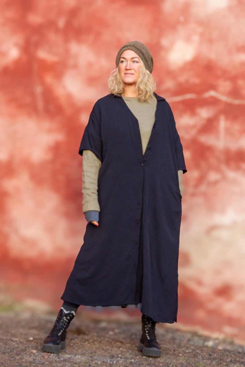 Svart Klänning Sahara Longshirt Black