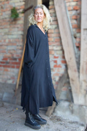 Svart Klänning Sahara Longsleeve Black