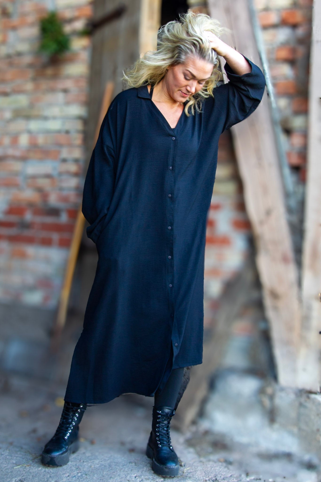 Black Dress Sahara Longsleeve Black