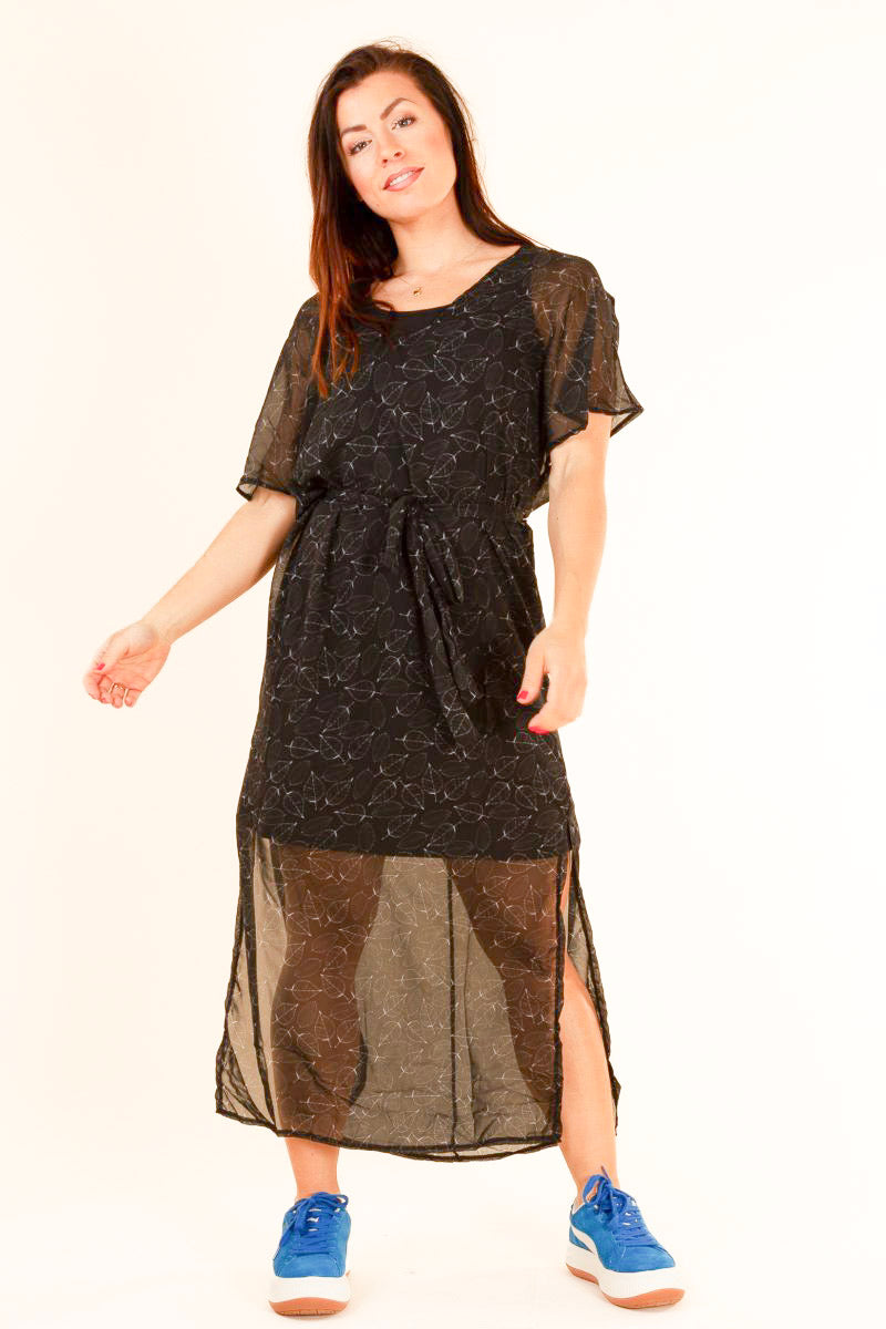 Black Patterned Dress Betula Black Print