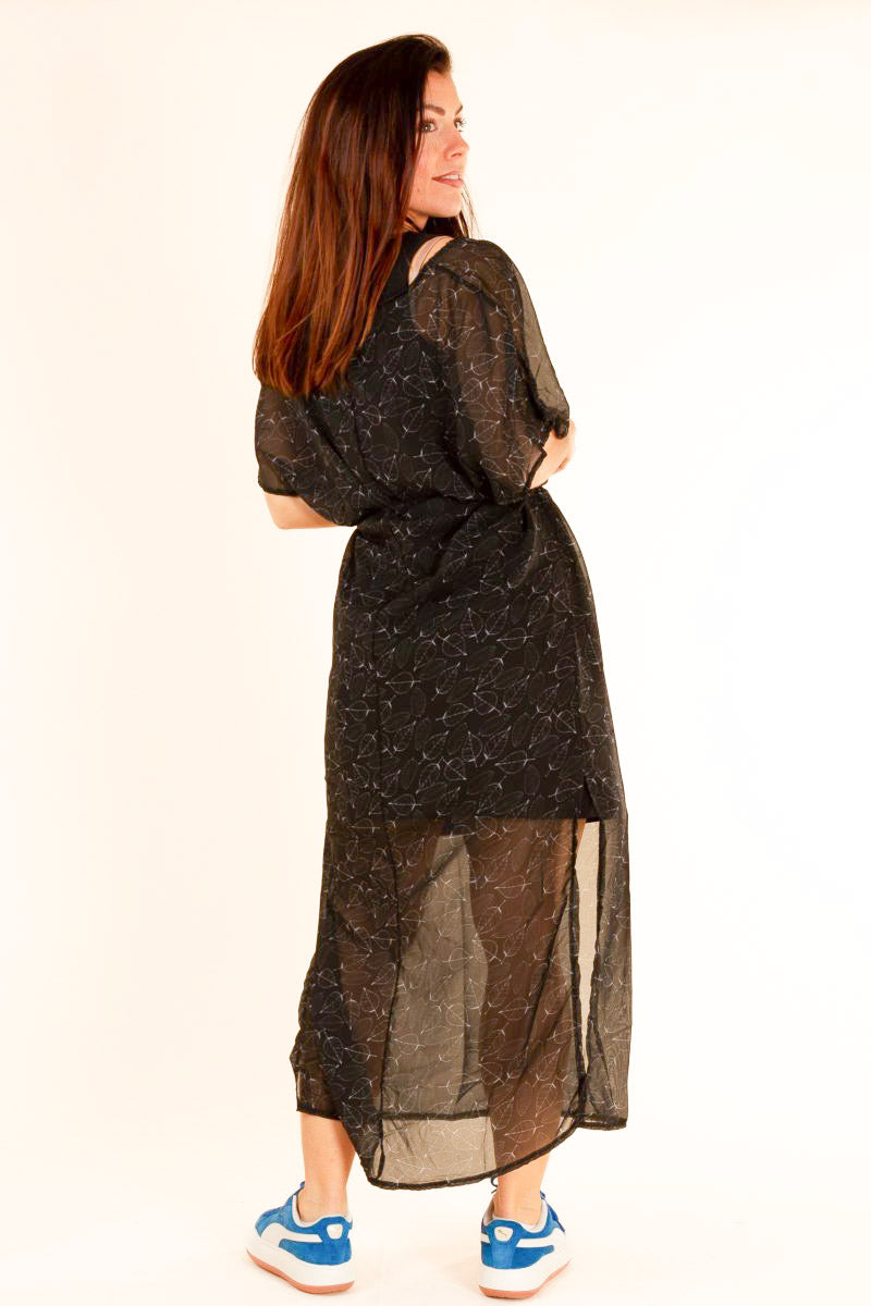 Black Patterned Dress Betula Black Print