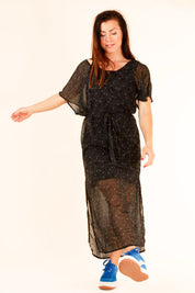 Black Patterned Dress Betula Black Print