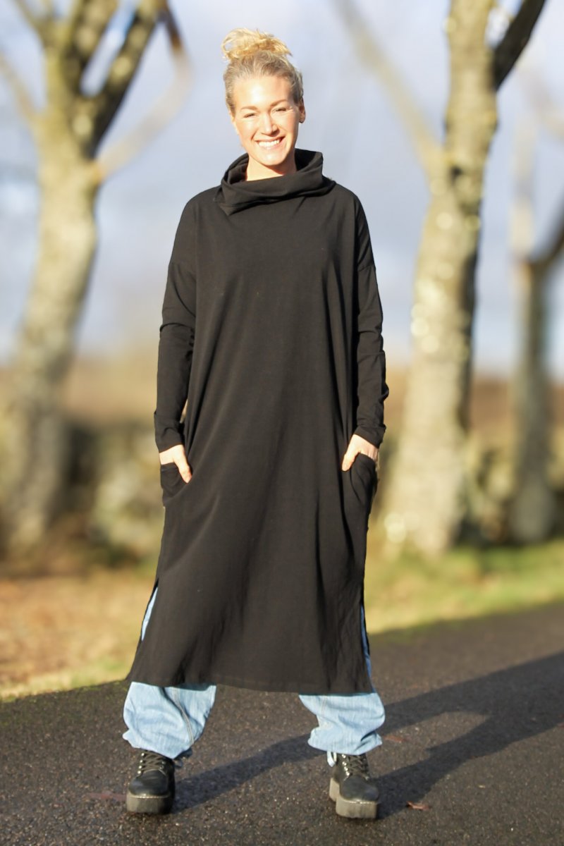 Svart Klänning Polo Kaftan Black