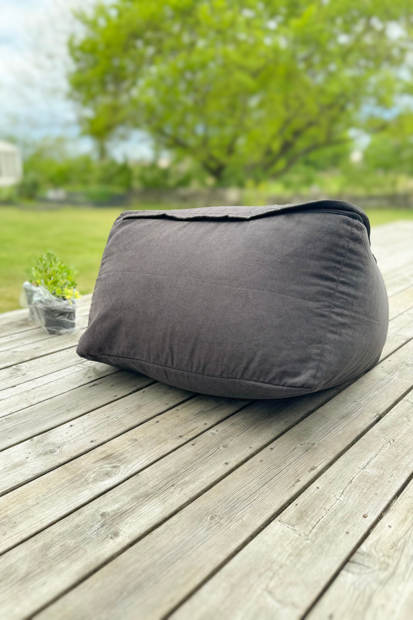 Svart Beanbag Cover Sandön Black