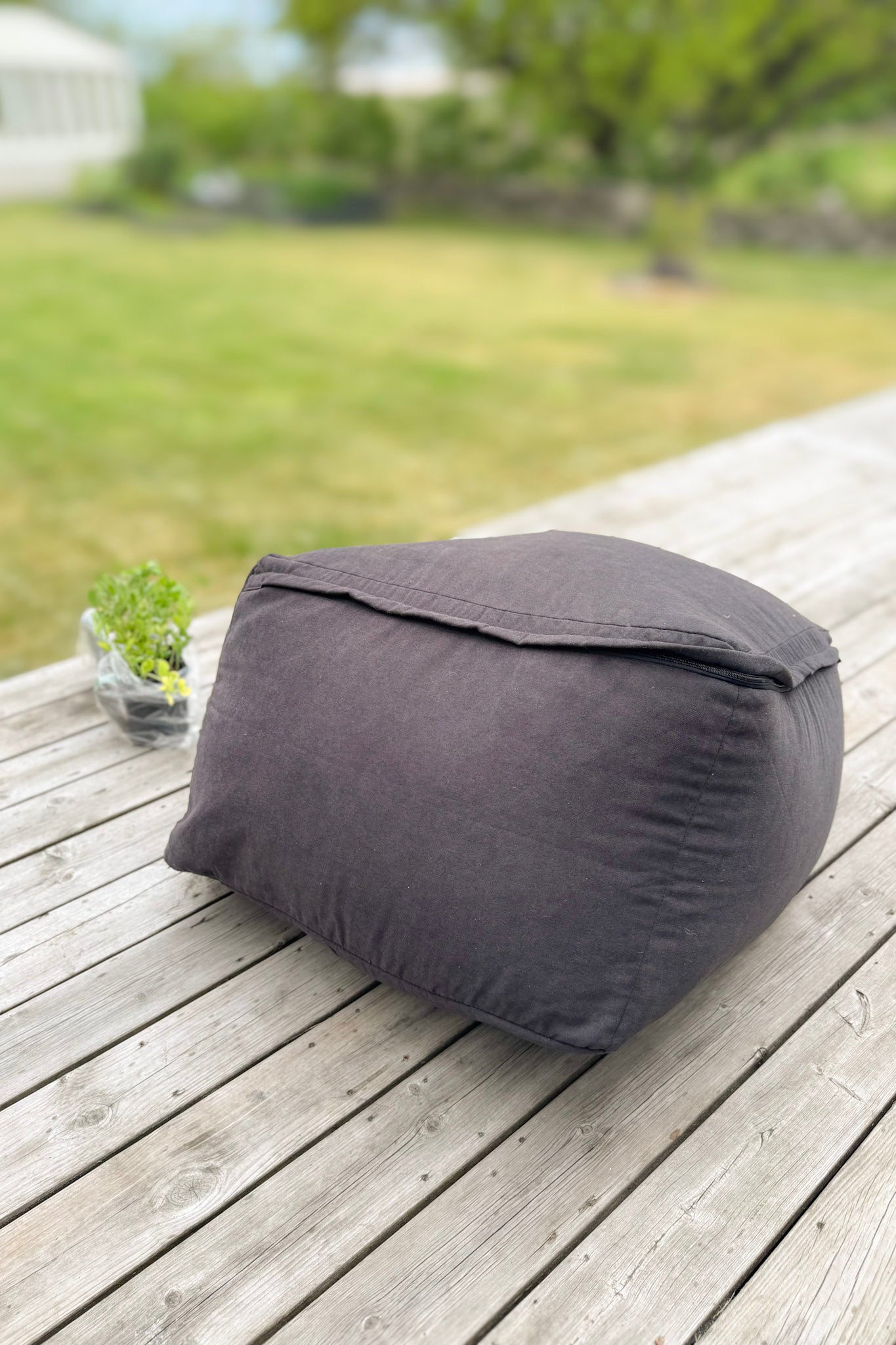 Svart Beanbag Cover Sandön Black