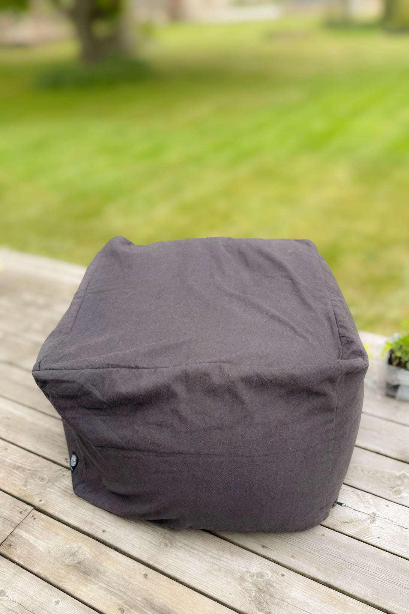 Svart Beanbag Cover Sandön Black