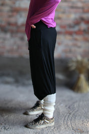 Svart Haremsbyxa Yoga Basic Original Black