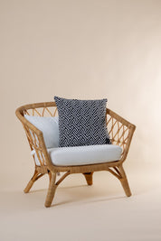 Zwart-wit kussensloop Älvadalen Zwart-wit