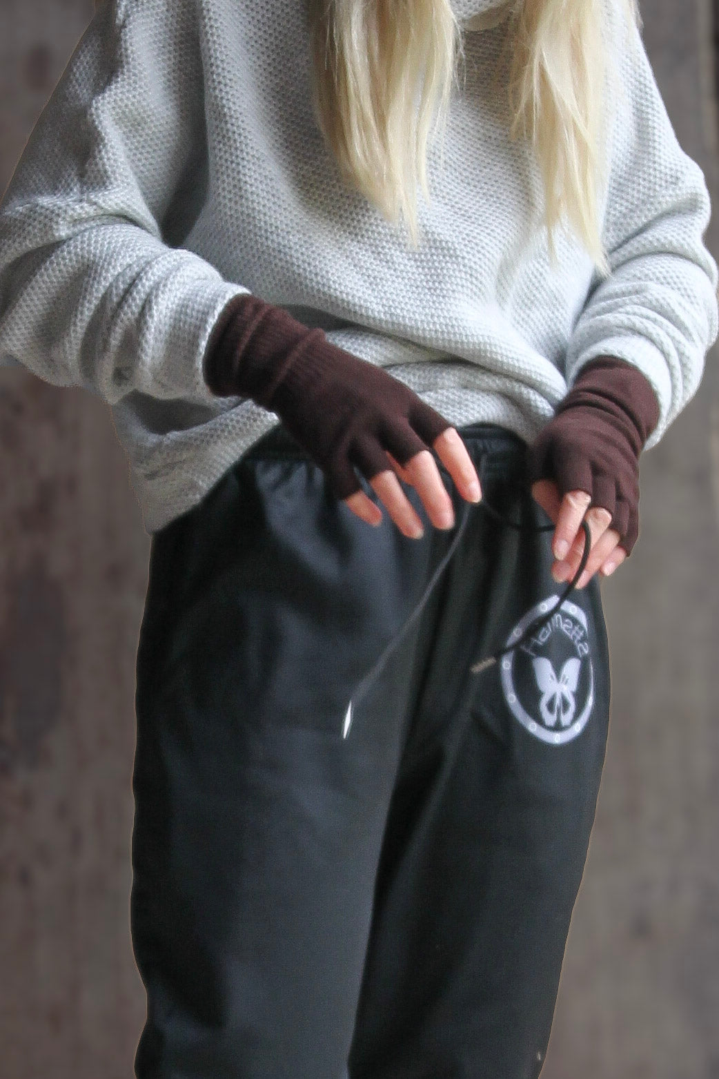 Svarta Mjukisbyxor Hängmatta Retro Black